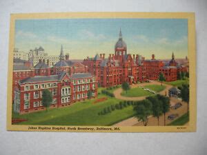 S Era John Hopkins Hospital Inbaltimore Maryland Postcard No Ebay