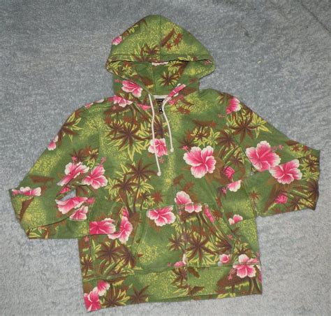Lucky brand pink floral checkered pattern. Lucky Brand Zip-Up Hoodie Jacket Green-Pink Floral ...