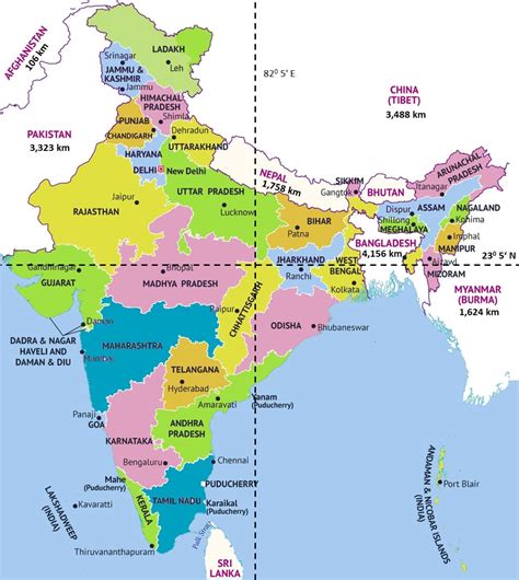 Time Zones In India Map