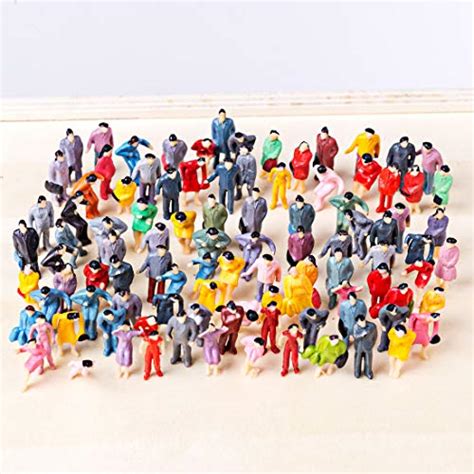 Haoun 100pcs Miniature Figures Model Ho Scale 187 Seated And Standing