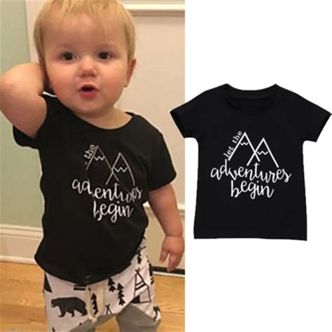 Casual Cool Summer Children Baby Boy T Shirt Clothes Kids Cotton Short