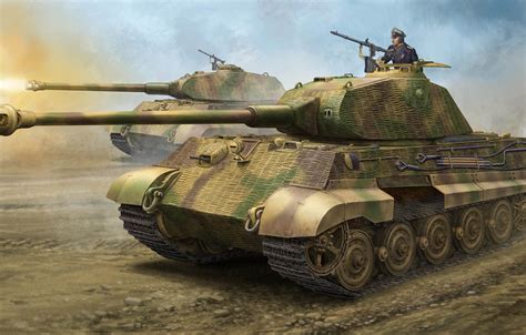 Wallpaper King Tiger Panzerkampfwagen Vi Ausf B Tiger Ii German
