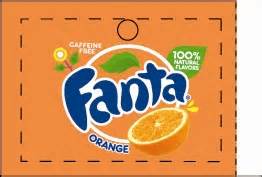 large fanta orange  art flavor drink labels fanta