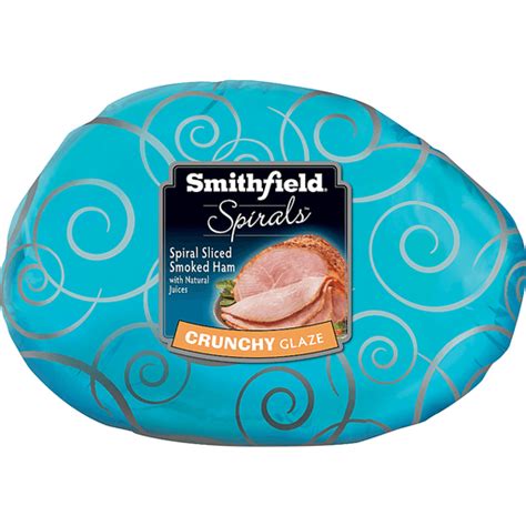 Smithfield Spirals Crunchy Glaze Spiral Sliced Smoked Ham Ham