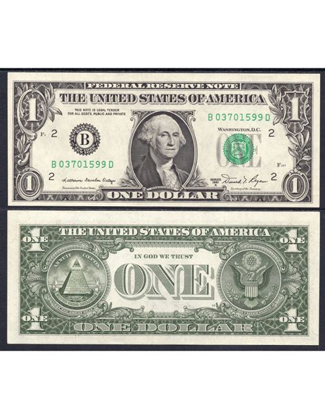 Estados Unidos Billetes circulación ext Nº b B SC UNC Dolares año