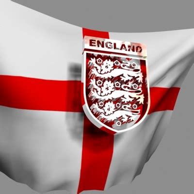 Leeds united fc official personalised st george england. crest flag englands football 3d model