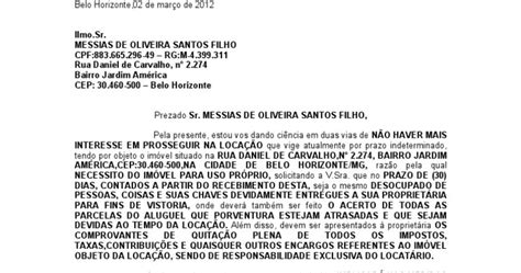 Carta Entrega De Apartamento Alugado  Sample Site d