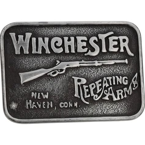 WINCHESTER RIFLE HUNTING Shotgun Gun Cowboy Western 1970s NOS Vtg Belt