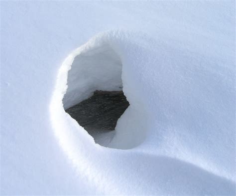 Hole In The Snow Hole In The Snow Above A Drain Pipe Michael