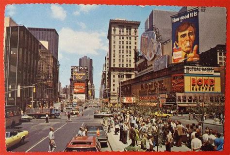 Times Square New York City 1970s Vintage Postcard Vintage Etsy