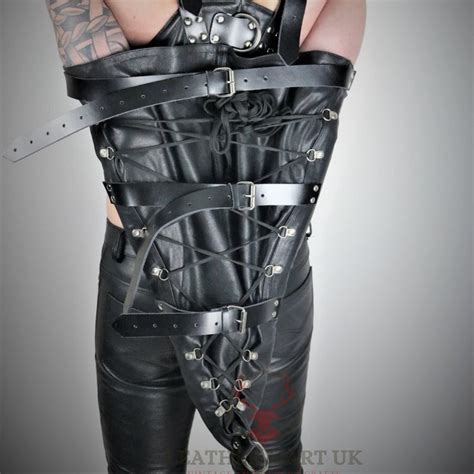 Heavy Duty 100 Genuine Leather Restrictive Arms Binder Etsy