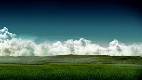 Download Wallpaper 1920x1080 Meadows Fields Clouds Sky Volume