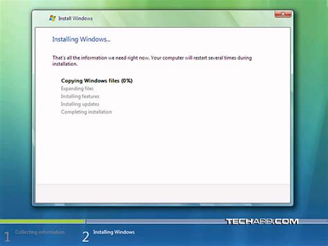 Tech Arp Installing Windows Vista For N00bs