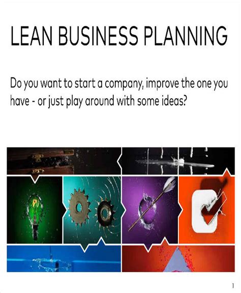 4 Lean Business Plan Templates Pdf Word