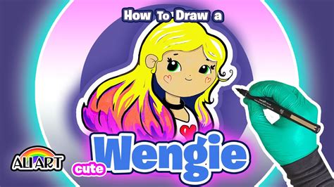 how to draw cute wengie easy chibi famous youtuber youtube