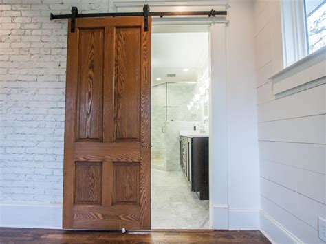 Sliding Door Bathroom Entryway Install Barn Doors Diy