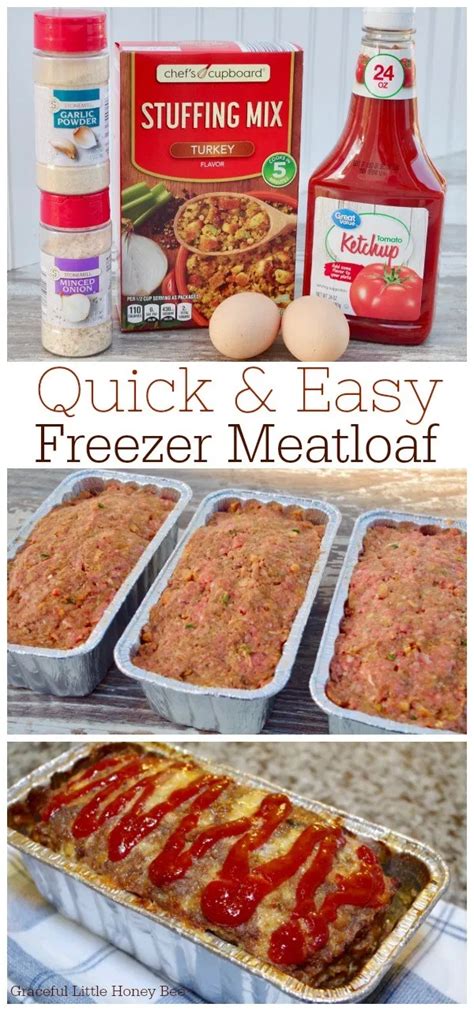 Quick and Easy Freezer Meatloaf | Recipe in 2020 ...