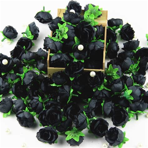 10x 50x 100x 500x rose artificial silk flower head party wedding halloween decor ebay