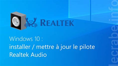 Realtek Audio Installer Mettre Jour Le Pilote Audio Sur Windows The Best Porn Website