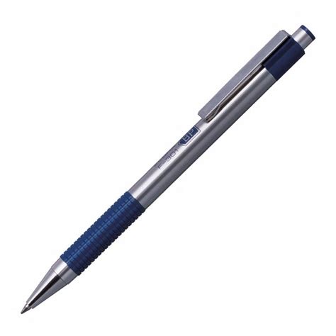 In questioned document examination and ink dating, it has been assumed that the ink inside of a pen cartridge does not begin aging until the ink is dispensed onto paper. Zebra Pen F-301 Stainless Steel Blue Pen - LD Products