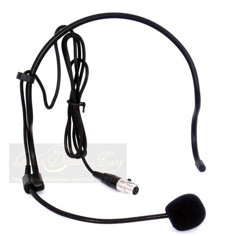 Mini Xlr 4 Pin Ta4f 4 Pin Kontakt Earhook Headworn Headset Mikrofon