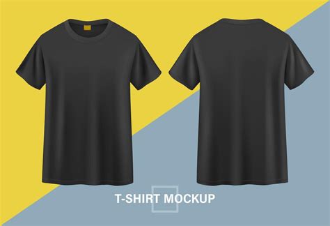 T Shirt Mockup Front And Back Illustrations 6317135 Vector Art At Vecteezy