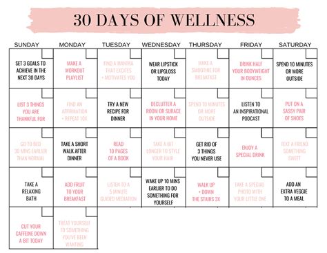 30 Day Yoga Challenge Printable Printable Word Searches
