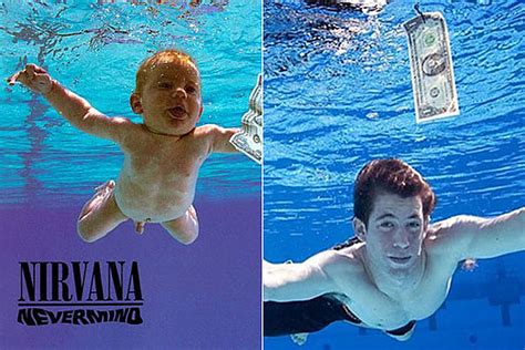 I'm not posting the picture of the iconic nirvana nevermind album cover here but if you google it, you'll see it's a picture. Nirvana 'Nevermind' Album Cover Baby - Then and Now