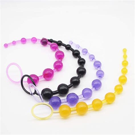 33cm long backyard toy jelly anal beads for beginner flexible anal stimulator butt