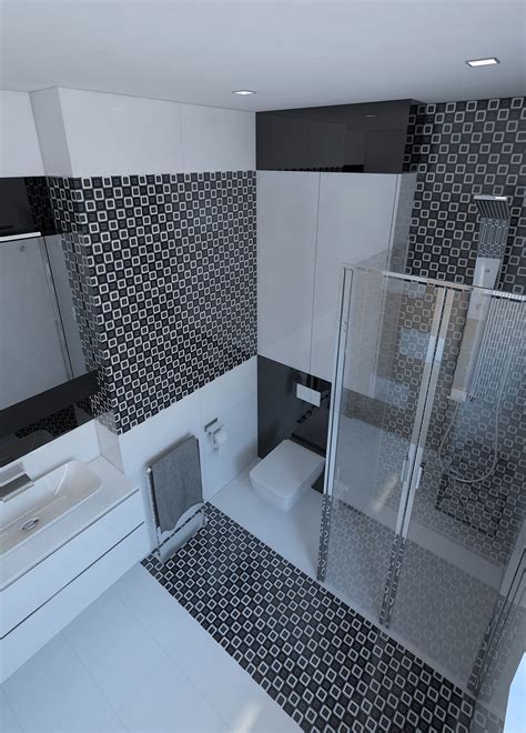 If you're looking to add personality to your bathroom, get inspired with these tile décor ideas. Beautiful bathroom with shiny tiles 3D model | CGTrader