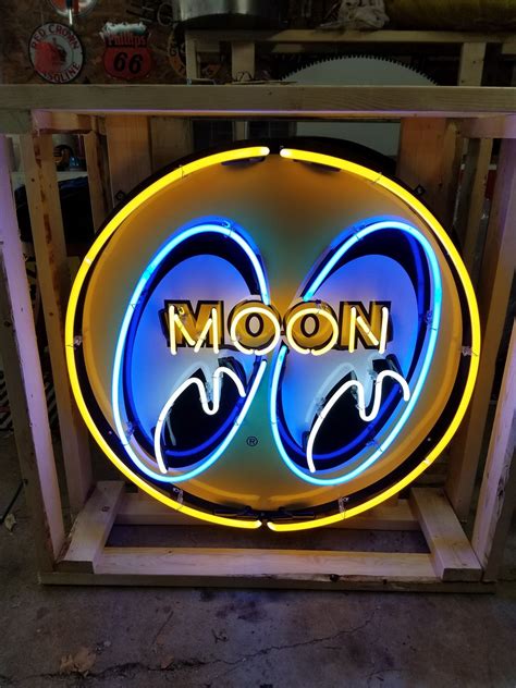 Moon Eyes Tin Neon Sign Premier Auction