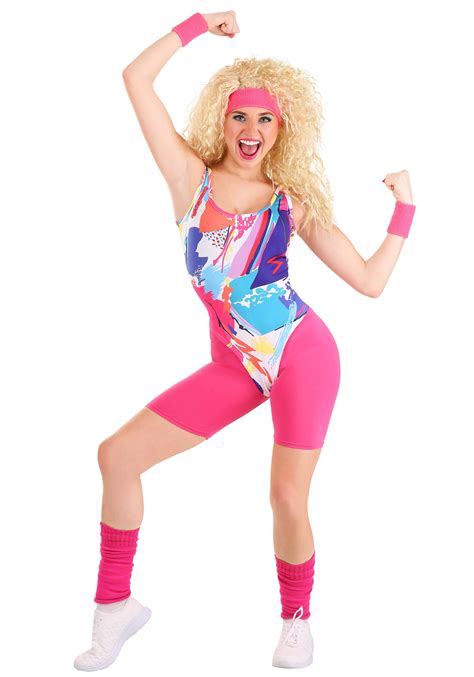 80s Womens Jazzercise Costume 1980s Costumes