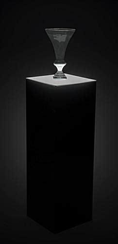 Lighted Black Riser Pedestal 12 W X 12 D X 36 H Led Cube