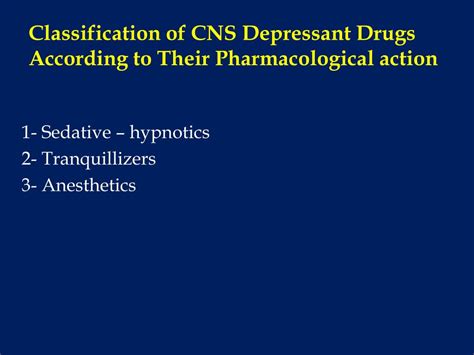 Ppt Cns Depressant Drugs Powerpoint Presentation Free Download Id