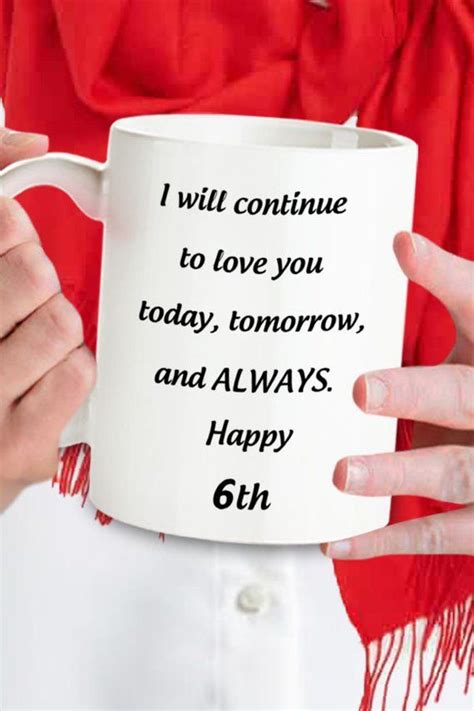 Amethyst is the symbol of love, happiness, humility, sincerity and wealth making it the perfect gift of your sixth anniversary. 6th Anniversary Gift For Her 6th Anniversary Gifts Mug For ...