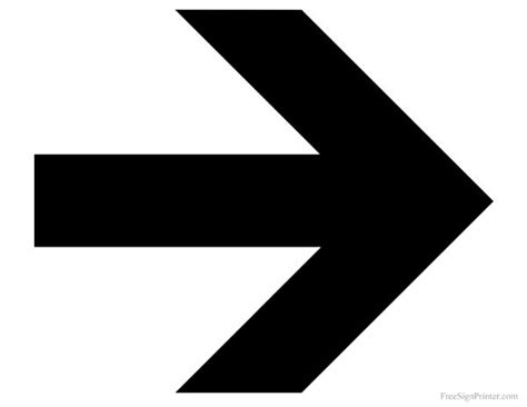 Directional arrows free brushes licensed under creative commons, open source, and more! Printable Right Arrow Sign | Arrow signs, Sign printing ...