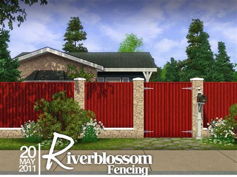 Applefalls Riverblossom Fencing Sims Fence Sims Mods