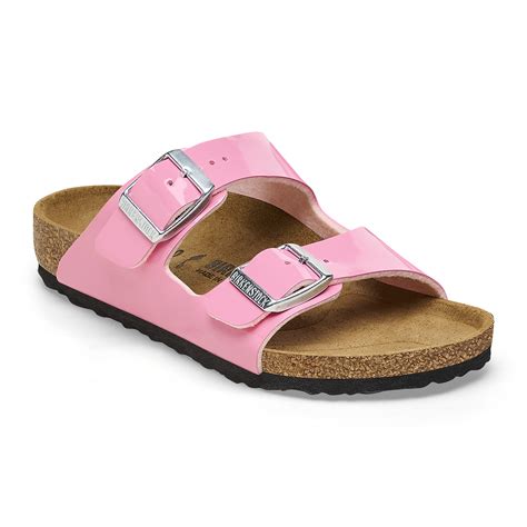 Arizona Kids Birko Flor Patent Patent Candy Pink Birkenstock