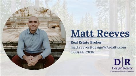 Matt Reeves Real Estate Broker Youtube