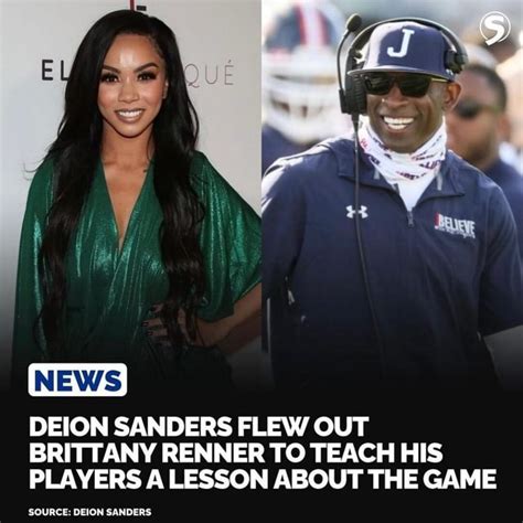 deion sanders releases exclusive video of brittany renner teaching his my xxx hot girl