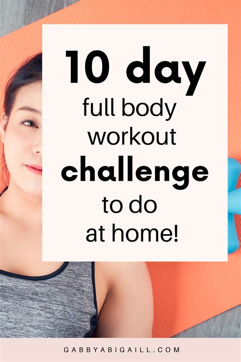 10 Day Workout Challenge For Beginners Gabbyabigaill 10 Day