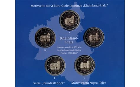 Germany 2 Euro 2017 Rhineland Palatinate Porta Nigra Proof Special