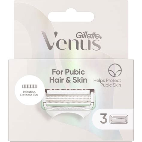 Gillette Venus For Pubic Hair And Skin Razor Blades 3 Pack Woolworths