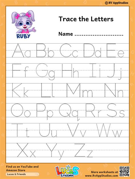 Practice Writing Letters A Z Worksheet