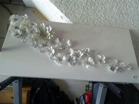 Buy Fake Flowers Hot Glue The Flowers Spray Paint Canvas