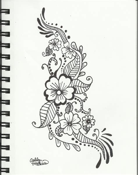 Design Simple Flower Drawing Patterns