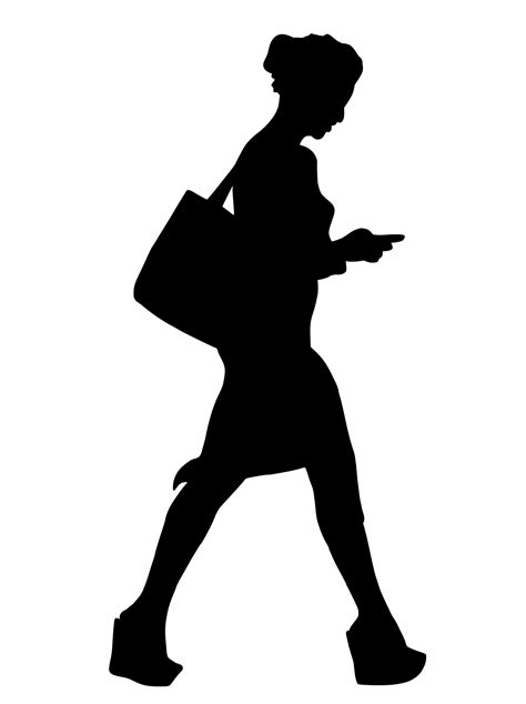 Walking Woman Silhouette Free Stock Photo Public Domain Pictures