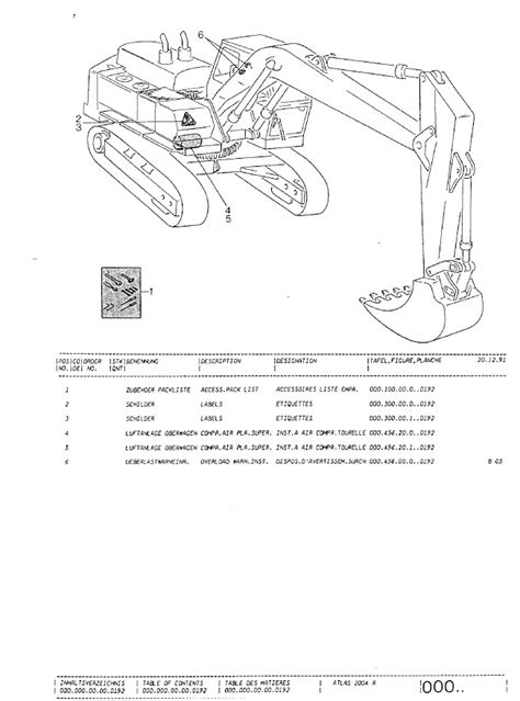 Terex Atlas Excavators Set Of Pdf Parts Manuals