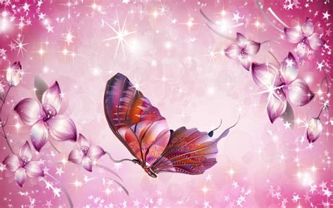 Hd Flowers Stars Butterflies Wallpaper Download Free 88989