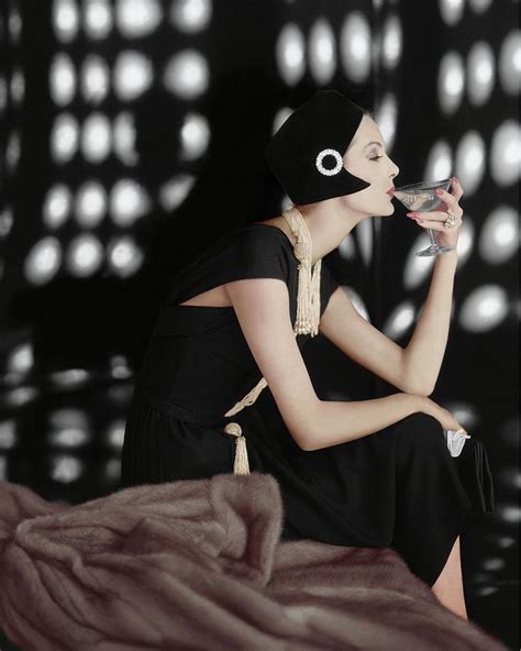 A Model Wearing A Branell Dress Photograph By Karen Radkai Fine Art